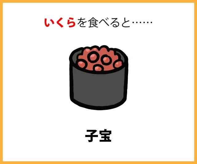 いくらを食べると……子宝